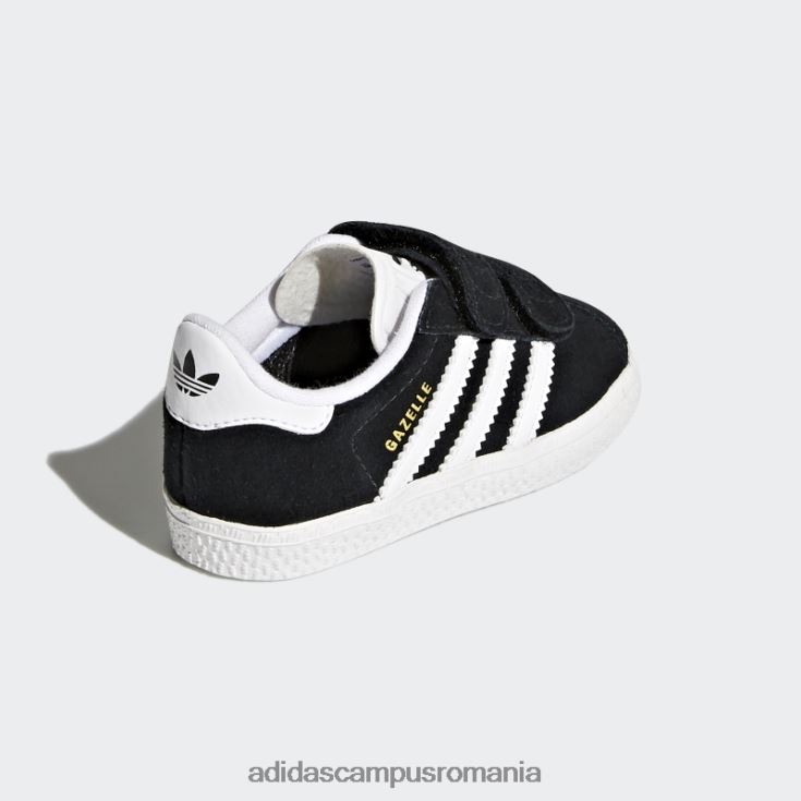 adidas campus romania pantofi gazelle alb moda copii alb negru J266N23510