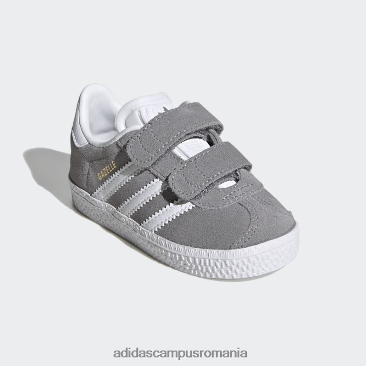 adidas campus romania pantofi gazelle gri adidas copii gri/alb/auriu metalic J266N217826