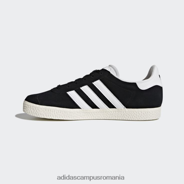 adidas campus romania pantofi gazelle încălțăminte albă copii negru/alb încălțăminte/auriu J266N217616