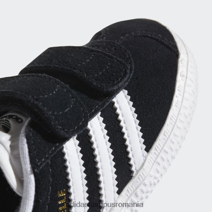 adidas campus romania pantofi gazelle negru/alb copii alb negru J266N211405