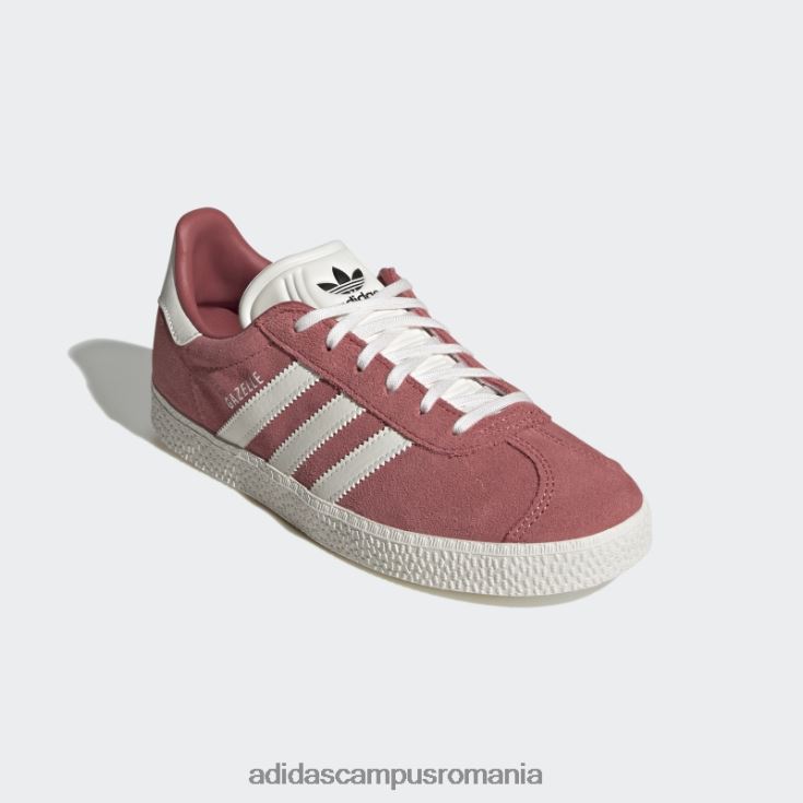 adidas campus romania pantofi gazelle roșii copii roșu/alb/negru J266N218223
