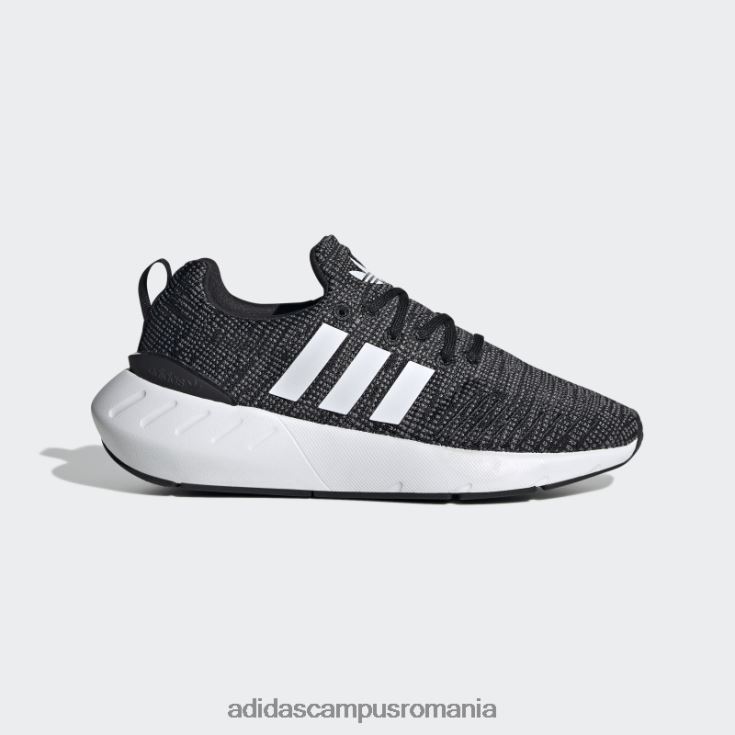 adidas campus romania pantofi gri hot swift run 22 copii negru/alb/gri J266N211143