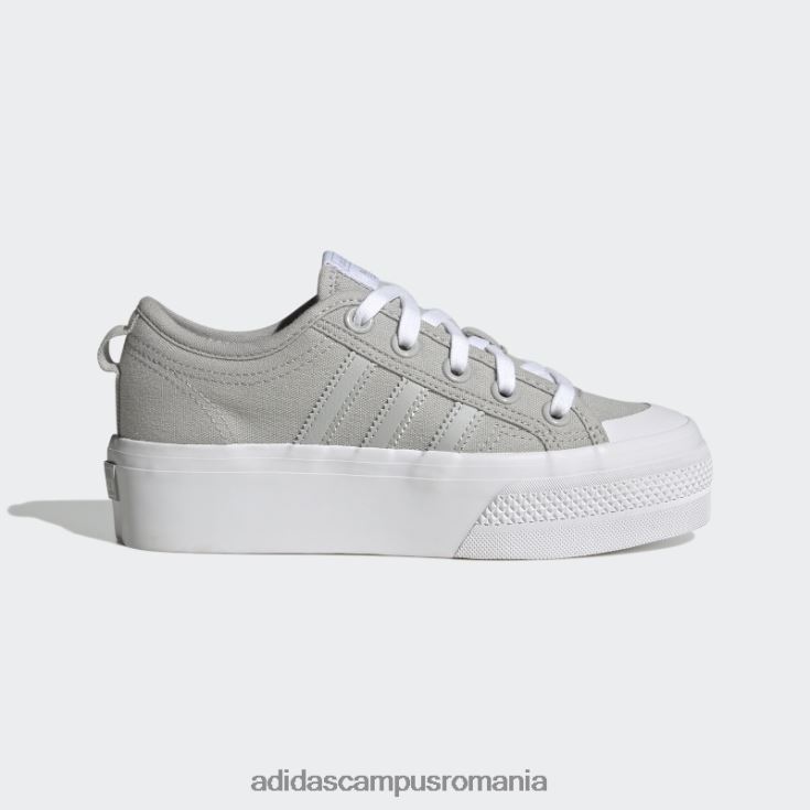 adidas campus romania pantofi gri nizza platformă adidas copii gri/alb J266N217859