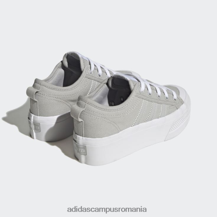 adidas campus romania pantofi gri nizza platformă adidas copii gri/alb J266N217859