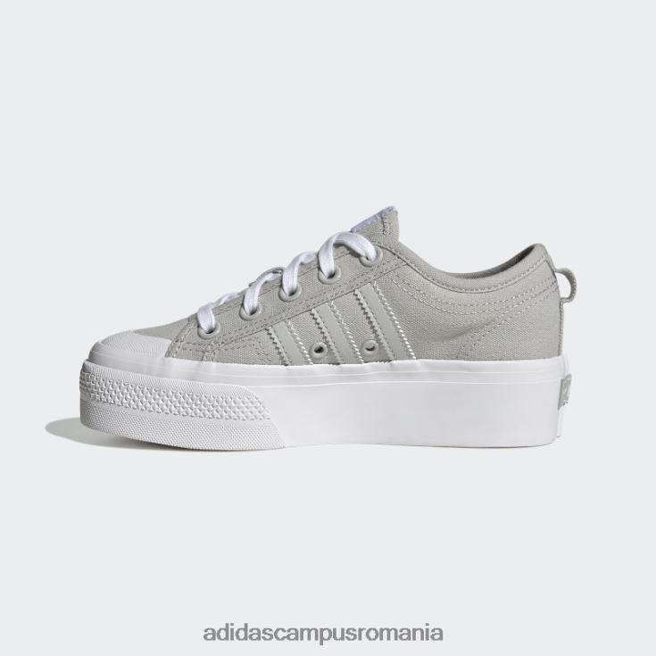 adidas campus romania pantofi gri nizza platformă adidas copii gri/alb J266N217859