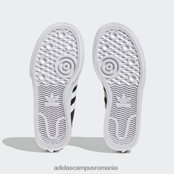 adidas campus romania pantofi mijlocii platforma nizza alb copii alb negru J266N211330