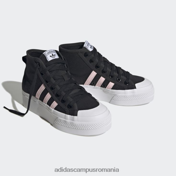 adidas campus romania pantofi negri nizza platform mid adidas copii negru/roz/alb J266N217943