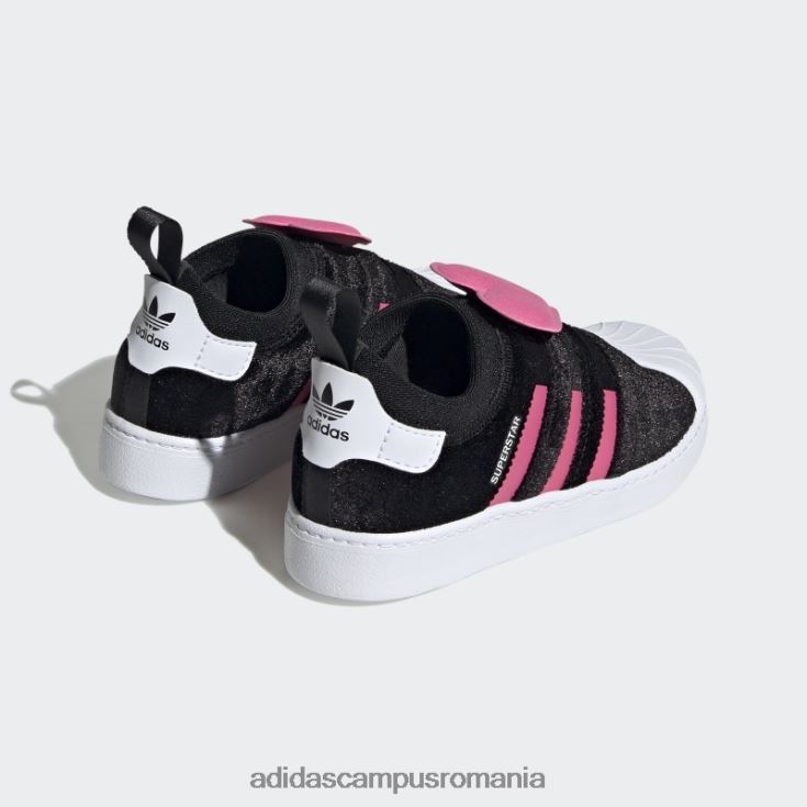 adidas campus romania pantofi negri superstar 360 2.0 copii negru/magenta/alb J266N211206