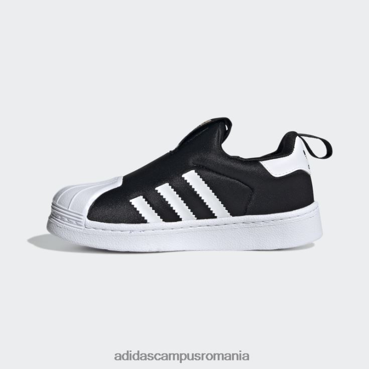 adidas campus romania pantofi negri superstar 360 eleganti copii negru/alb/auriu metalic J266N211170