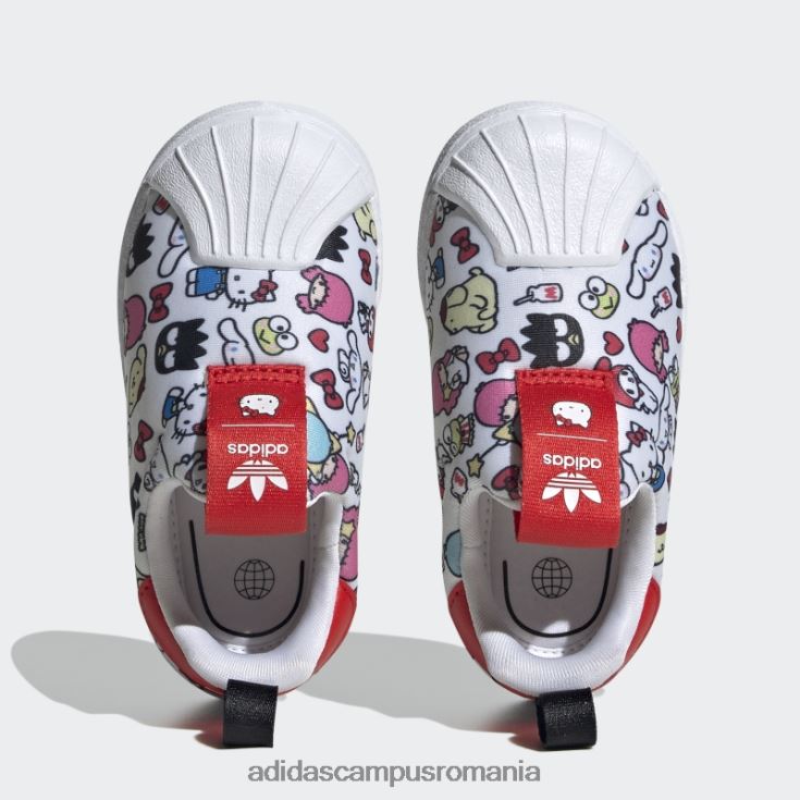 adidas campus romania pantofi negri superstar 360 moda copii alb/rosu/negru J266N217798
