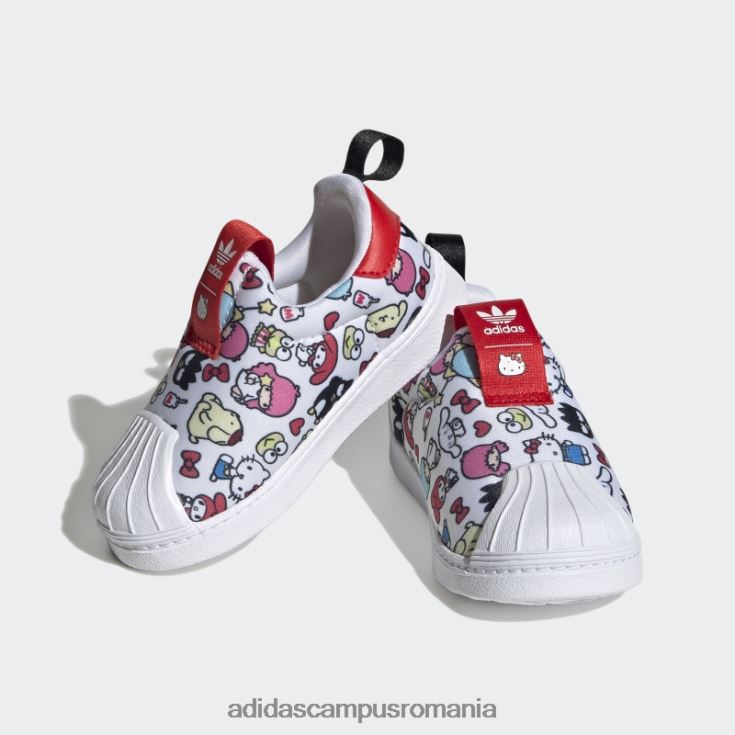 adidas campus romania pantofi negri superstar 360 moda copii alb/rosu/negru J266N217798