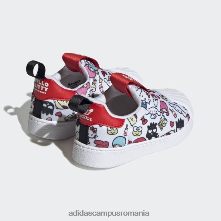 adidas campus romania pantofi negri superstar 360 moda copii alb/rosu/negru J266N217798