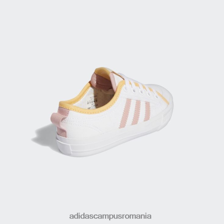 adidas campus romania pantofi nizza chihlimbar fierbinte copii alb/mov/chihlimbar J266N218101