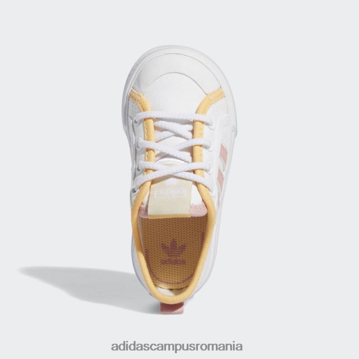 adidas campus romania pantofi nizza chihlimbar fierbinte copii alb/mov/chihlimbar J266N218202
