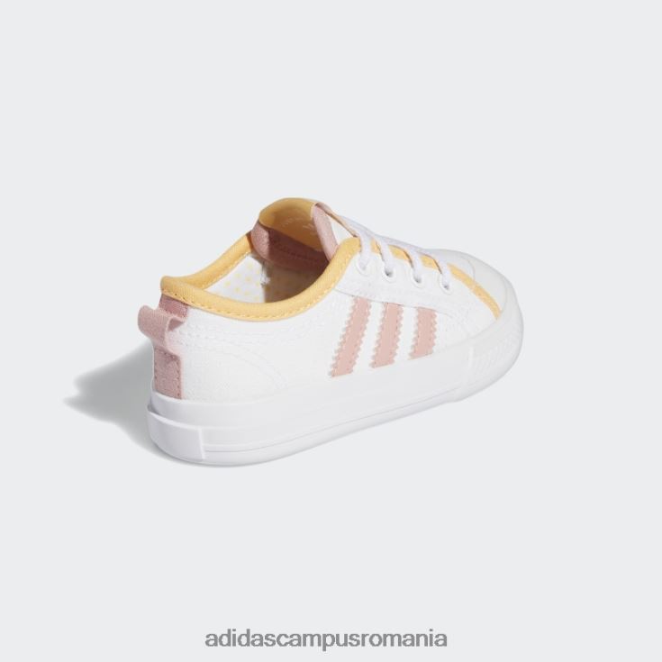 adidas campus romania pantofi nizza chihlimbar fierbinte copii alb/mov/chihlimbar J266N218202