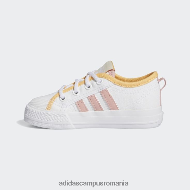 adidas campus romania pantofi nizza chihlimbar fierbinte copii alb/mov/chihlimbar J266N218202