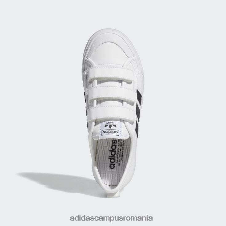 adidas campus romania pantofi nizza moda neagra copii alb negru J266N218185