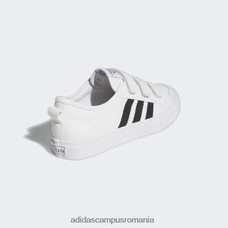 adidas campus romania pantofi nizza moda neagra copii alb negru J266N218185