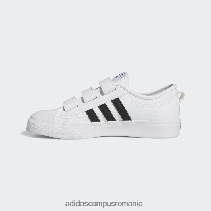 adidas campus romania pantofi nizza moda neagra copii alb negru J266N218185