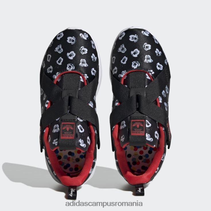 adidas campus romania pantofi originali flex 2.0 negri copii negru/alb/rosu J266N218254