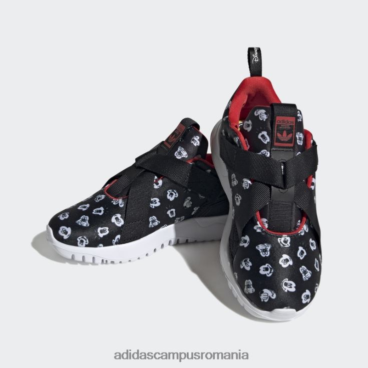 adidas campus romania pantofi originali flex 2.0 negri copii negru/alb/rosu J266N218254