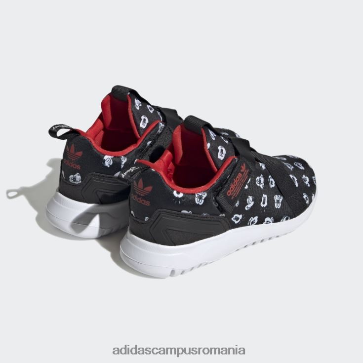 adidas campus romania pantofi originali flex 2.0 negri copii negru/alb/rosu J266N218254