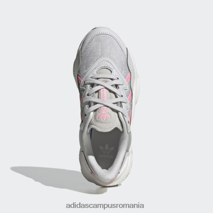 adidas campus romania pantofi ozweego roz fascicul copii gri/alb/roz fascicul J266N218103