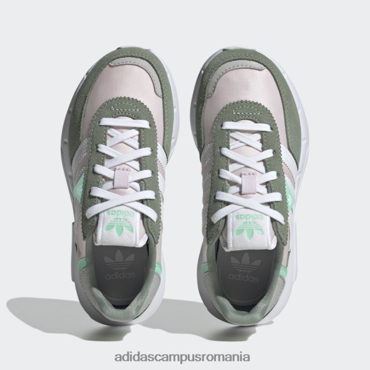adidas campus romania pantofi retropy f2 eleganti, verde argintiu copii roz/alb/verde argintiu J266N218251
