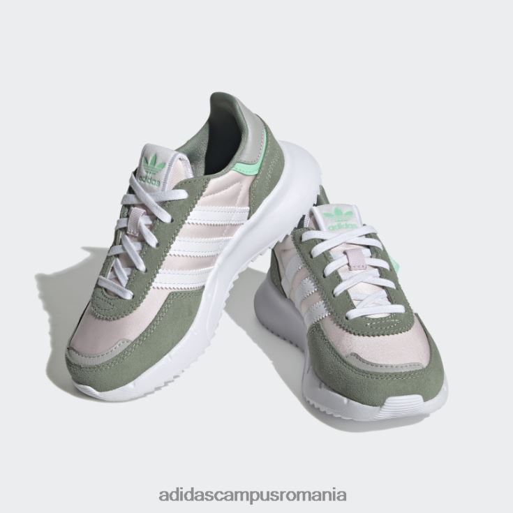 adidas campus romania pantofi retropy f2 eleganti, verde argintiu copii roz/alb/verde argintiu J266N218251