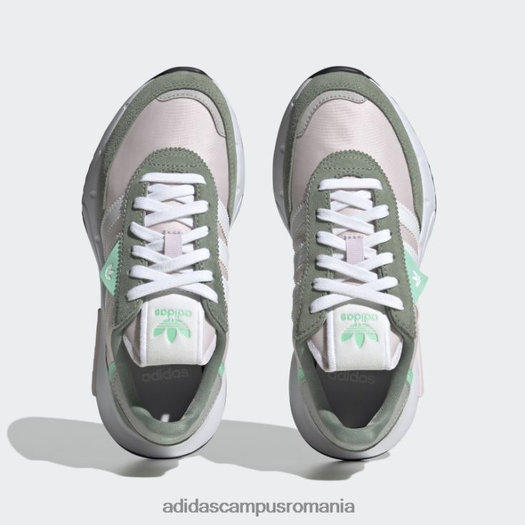 adidas campus romania pantofi retropy f2 roz copii roz/alb/verde argintiu J266N217857