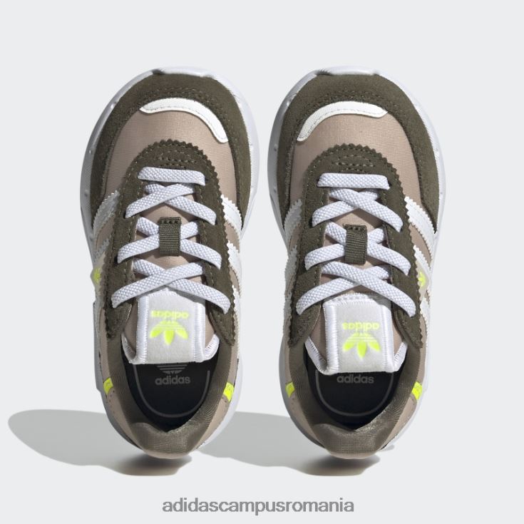 adidas campus romania pantofi retropy f2 taupe copii taupe/alb/măsliniu J266N217911