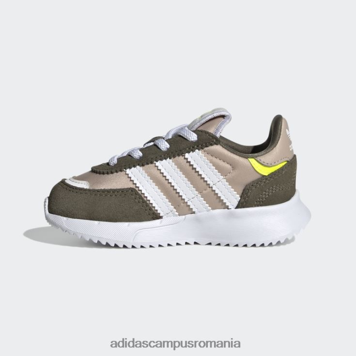 adidas campus romania pantofi retropy f2 taupe copii taupe/alb/măsliniu J266N217911