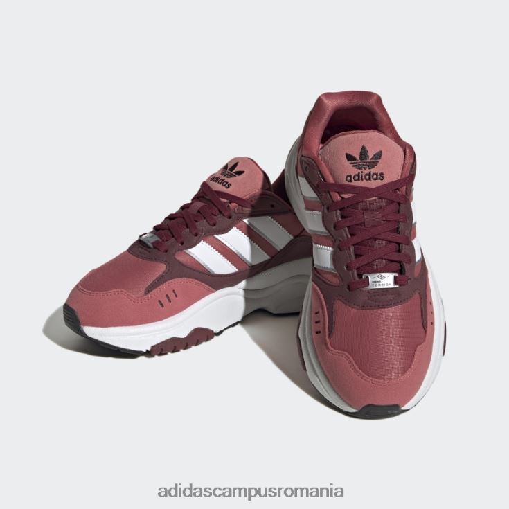 adidas campus romania pantofi retropy f90 roșii copii rosu alb J266N211467
