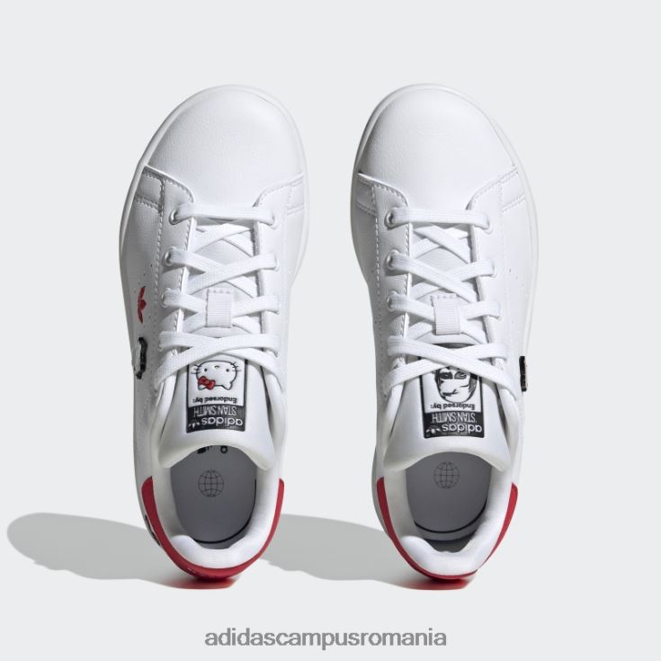 adidas campus romania pantofi roșii stan smith fierbinți copii alb/negru/rosu J266N211161