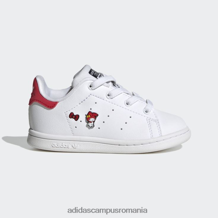 adidas campus romania pantofi roșii stan smith stilați copii alb/negru/rosu J266N211145