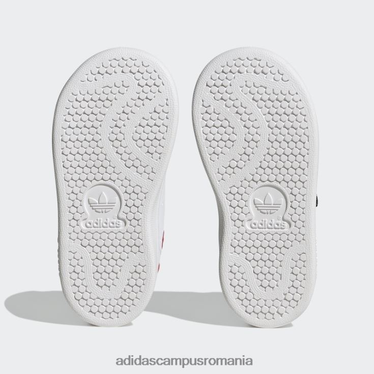adidas campus romania pantofi roșii stan smith stilați copii alb/negru/rosu J266N211145