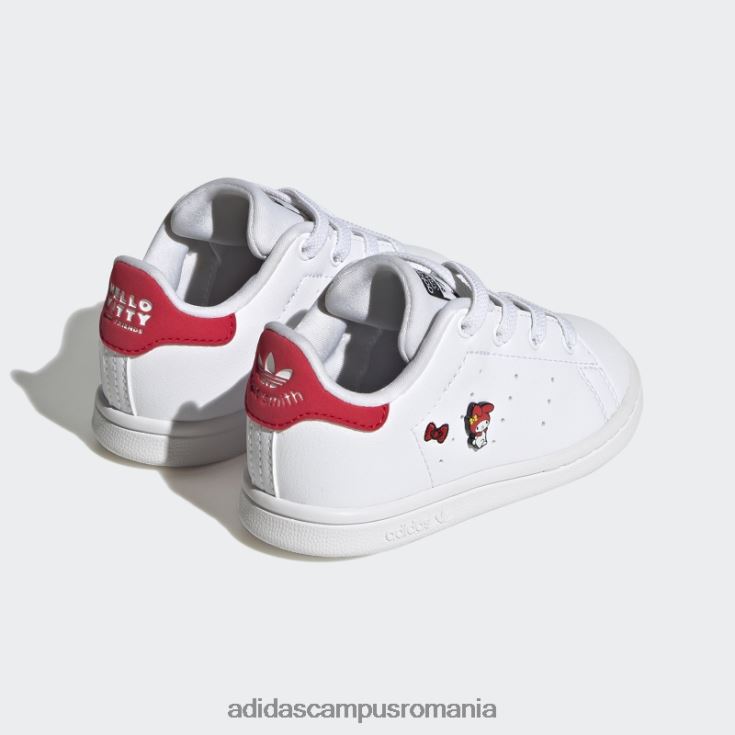 adidas campus romania pantofi roșii stan smith stilați copii alb/negru/rosu J266N211145