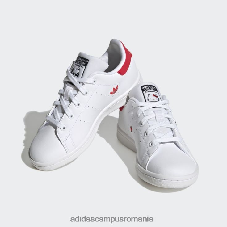 adidas campus romania pantofi roșii stan smith stilați copii alb/negru/rosu J266N218243