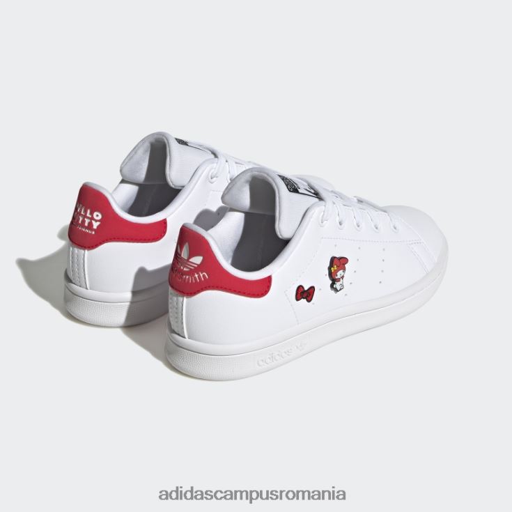 adidas campus romania pantofi roșii stan smith stilați copii alb/negru/rosu J266N218243