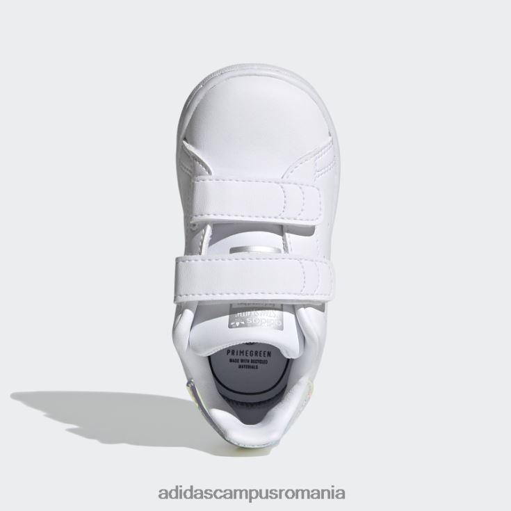 adidas campus romania pantofi stan smith argintii fierbinți copii alb/argintiu J266N23493