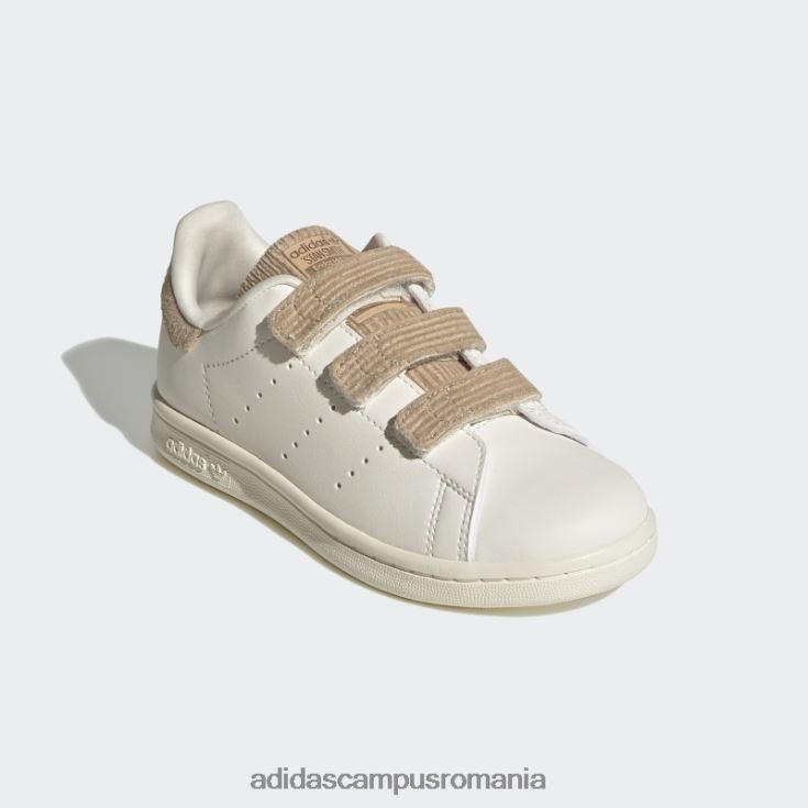 adidas campus romania pantofi stan smith bej copii alb/bej J266N211550
