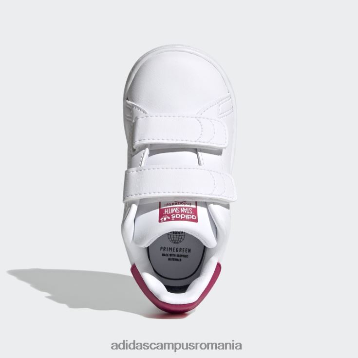 adidas campus romania pantofi stan smith fierbinți roz îndrăzneț copii alb/roz intens J266N217871