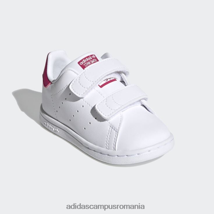adidas campus romania pantofi stan smith fierbinți roz îndrăzneț copii alb/roz intens J266N217871