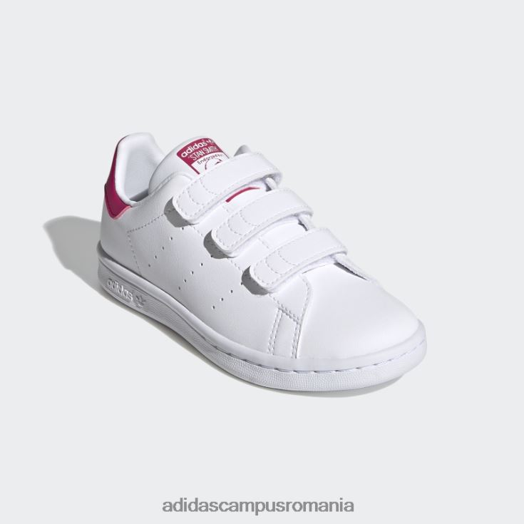 adidas campus romania pantofi stan smith îndrăzneț roz elegant copii alb/roz intens J266N219114