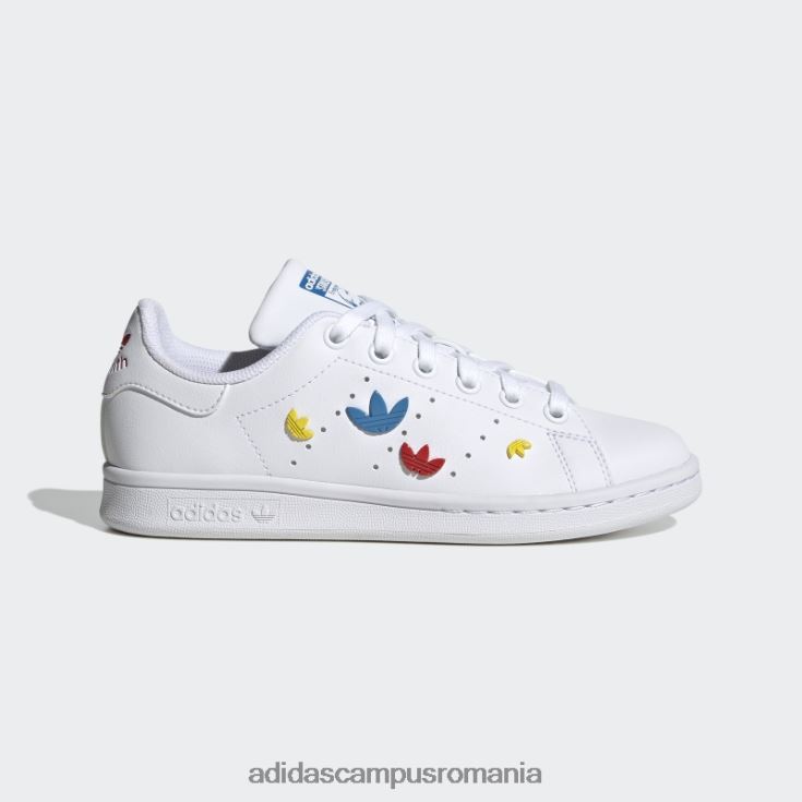adidas campus romania pantofi stan smith roșii copii alb/rosu/albastru J266N218258