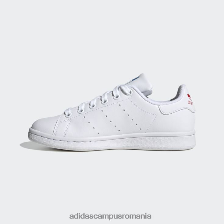 adidas campus romania pantofi stan smith roșii copii alb/rosu/albastru J266N218258