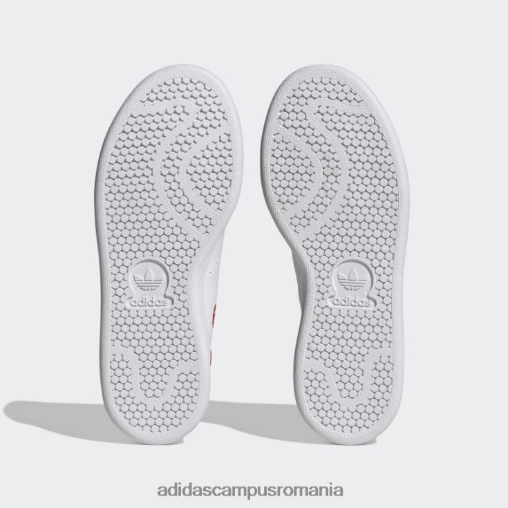 adidas campus romania pantofi stan smith roșii de modă copii alb/negru/rosu J266N211420