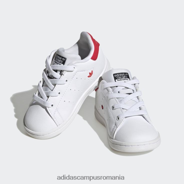adidas campus romania pantofi stan smith roșii de modă copii alb/negru/rosu J266N217963