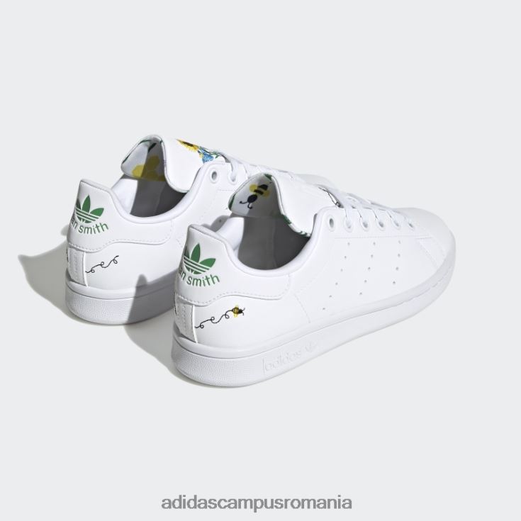 adidas campus romania pantofi stan smith violet hot shock copii alb/verde/mov de șoc J266N217964