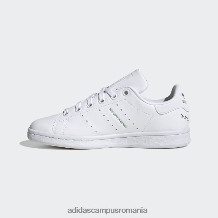 adidas campus romania pantofi stan smith violet hot shock copii alb/verde/mov de șoc J266N217964